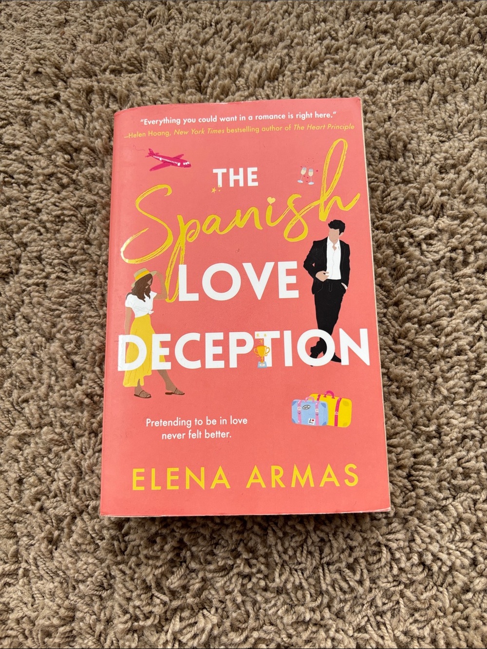 The Spanish Love Deception by Elena Armas - Coral Cover